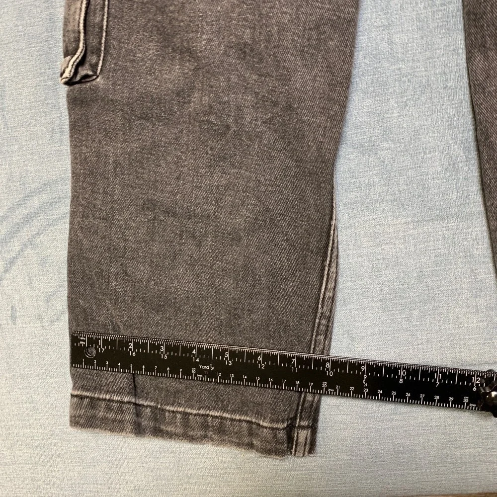Pacsun Baggy Jeans Kids 10 Gray Denim Cargo Pockets Zip Fly Comfort Outdoor